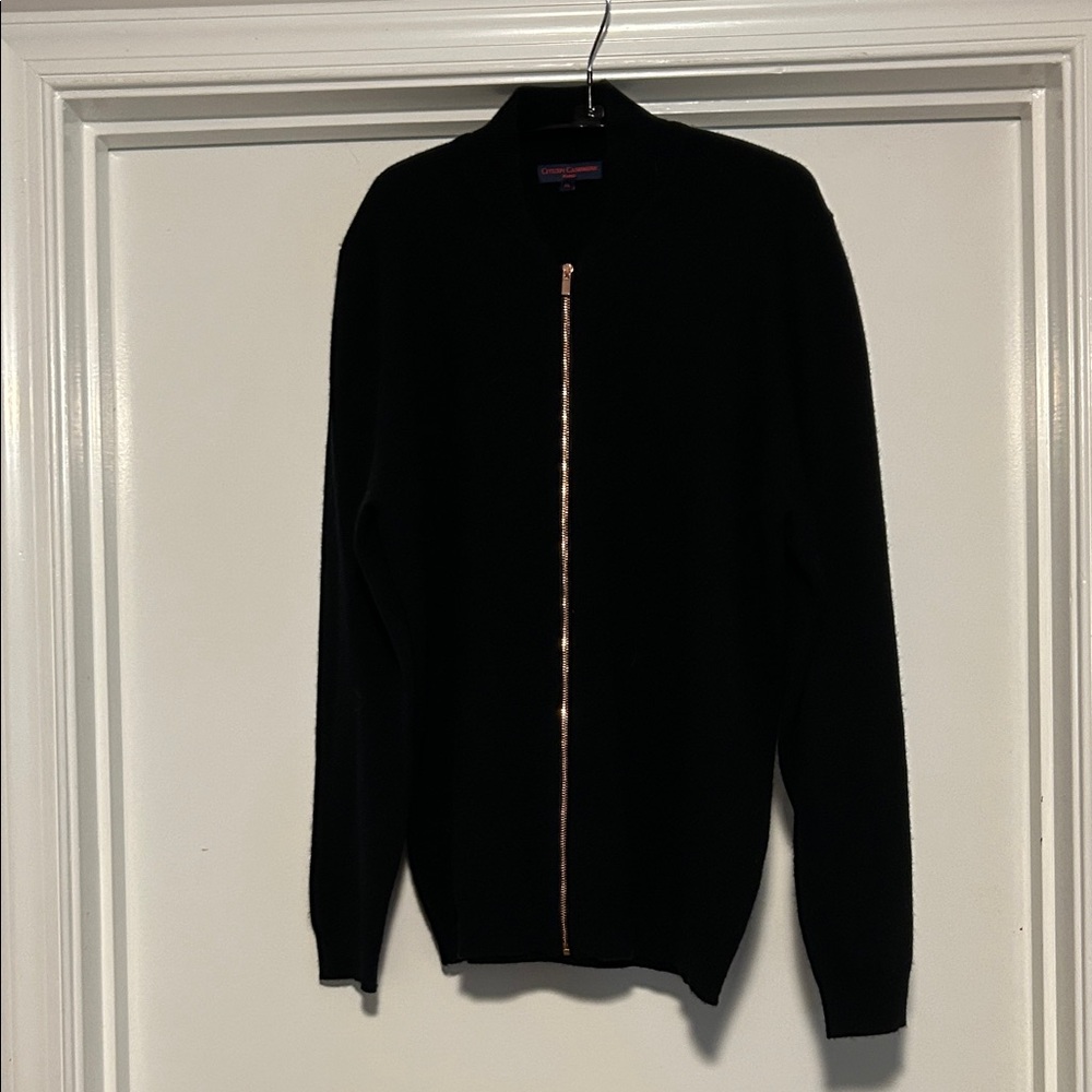 Black Full-Zip Women’s Black Sweater